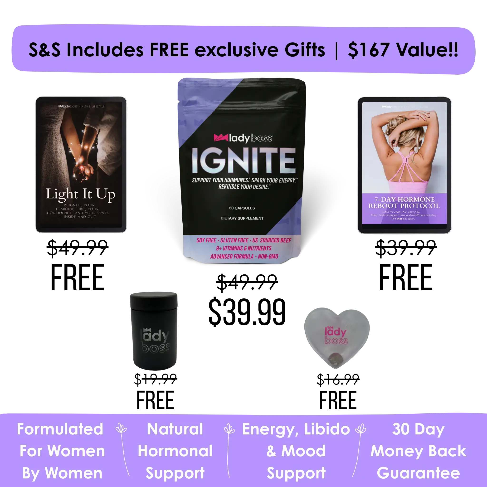 LadyBoss IGNITE Hormonal Support LadyBoss