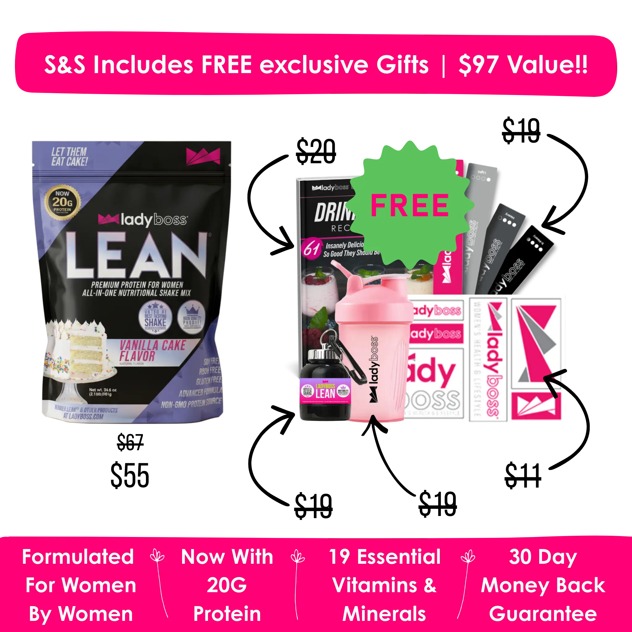 Vanilla Cake LEAN LadyBoss