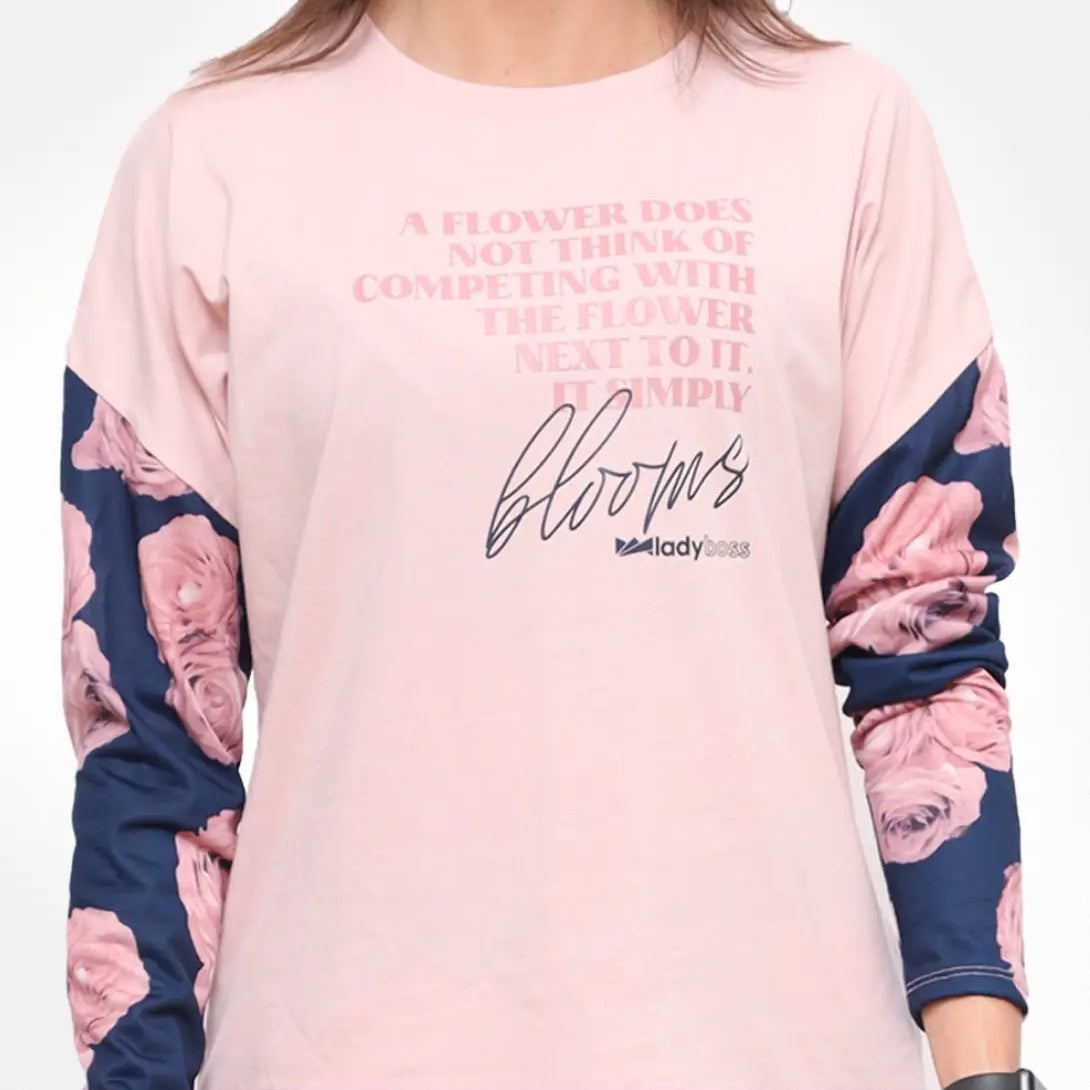 Bloom Wild & Free Long Sleeve Tee - LadyBoss