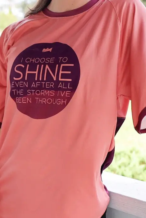 Choose to Shine Tie-Back Slouchy Tee - LadyBoss