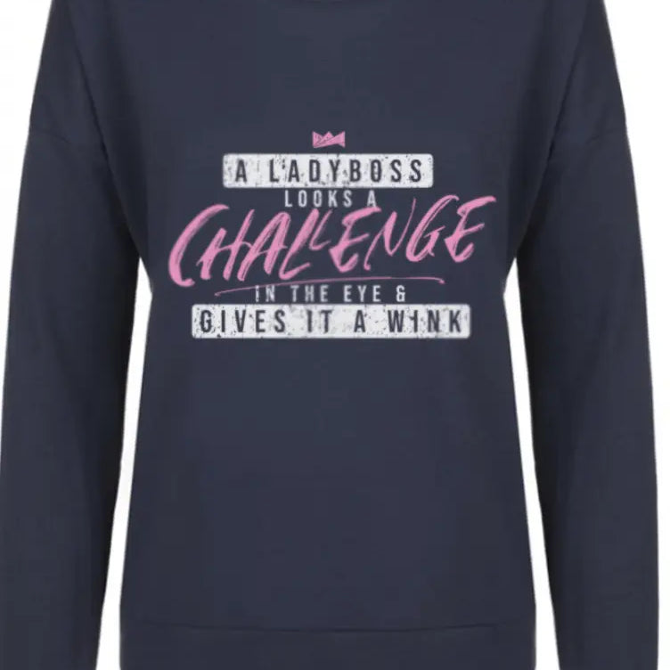 Gives It a Wink Long Sleeve Shirt - LadyBoss