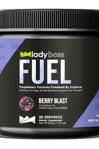 LadyBoss FUEL: Premium Pre-Workout Energy Boost for Women