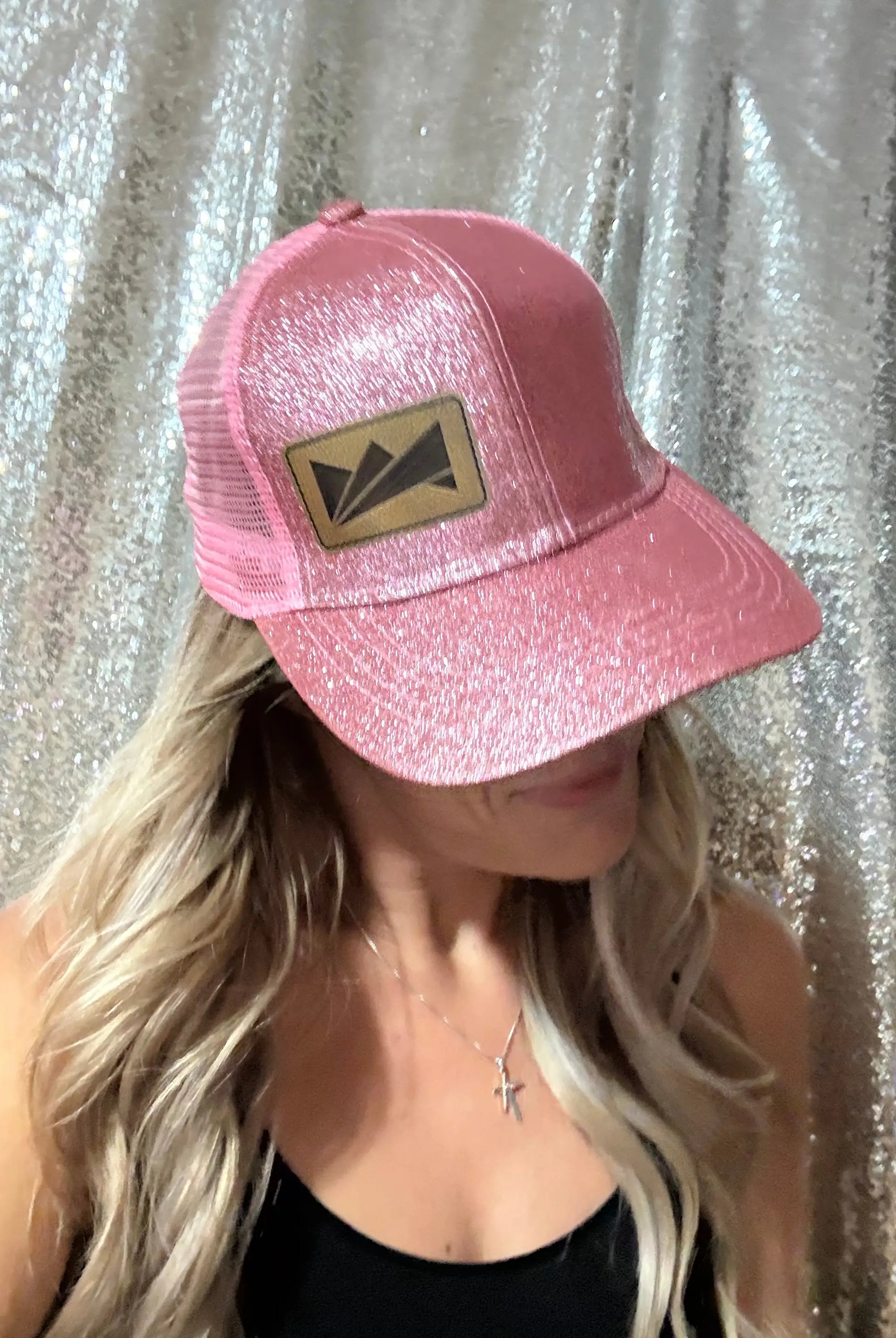 LadyBoss Pink Glitter Hat LadyBoss