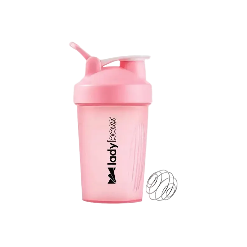 LadyBoss® Pink Shaker Cup | Shake LEAN Anytime, Anywhere
