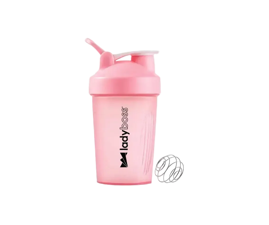 LadyBoss® Pink Shaker Cup | Shake LEAN Anytime, Anywhere