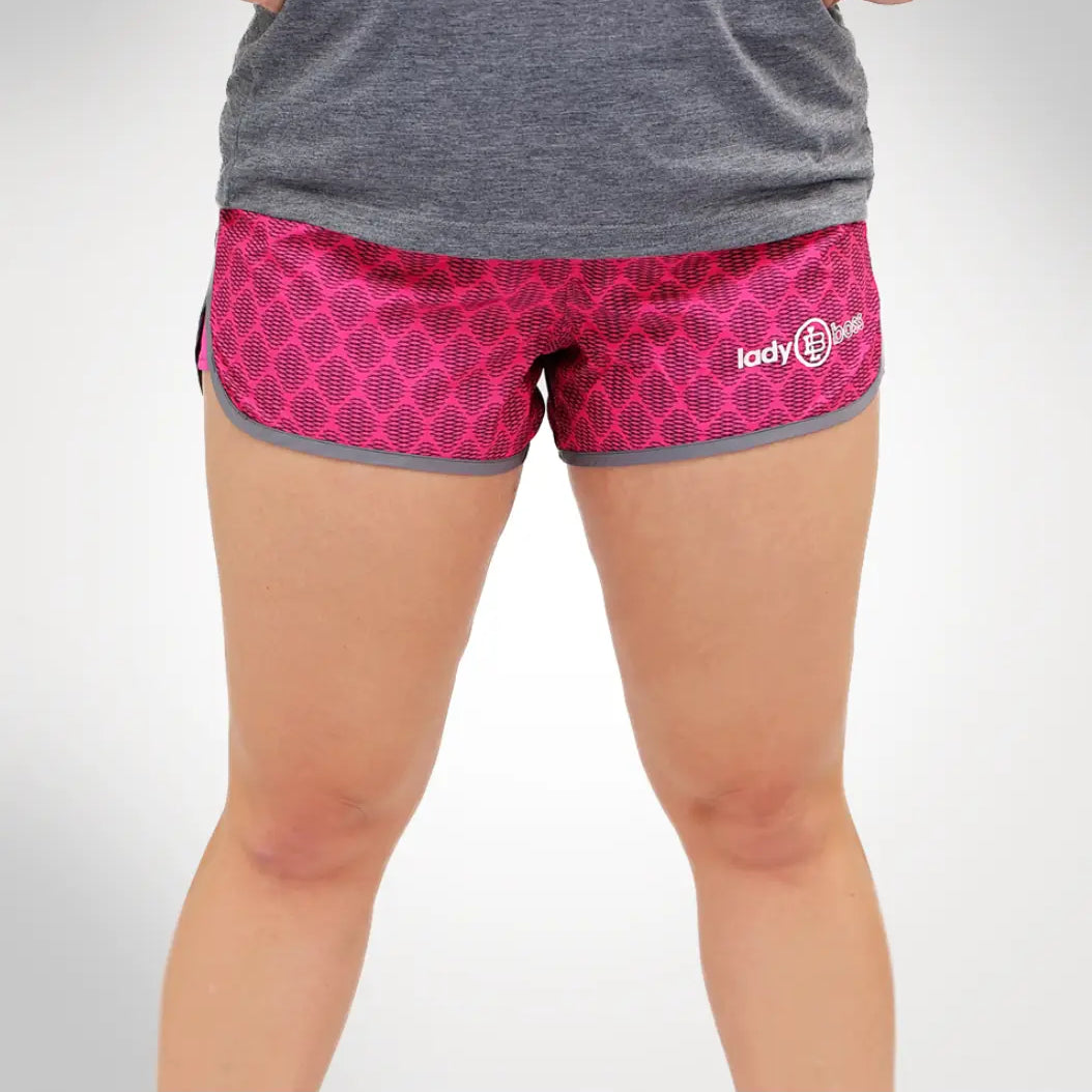 Pink Pattern Shorts - LadyBoss