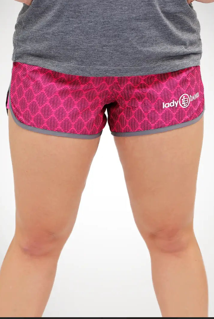 Pink Pattern Shorts - LadyBoss