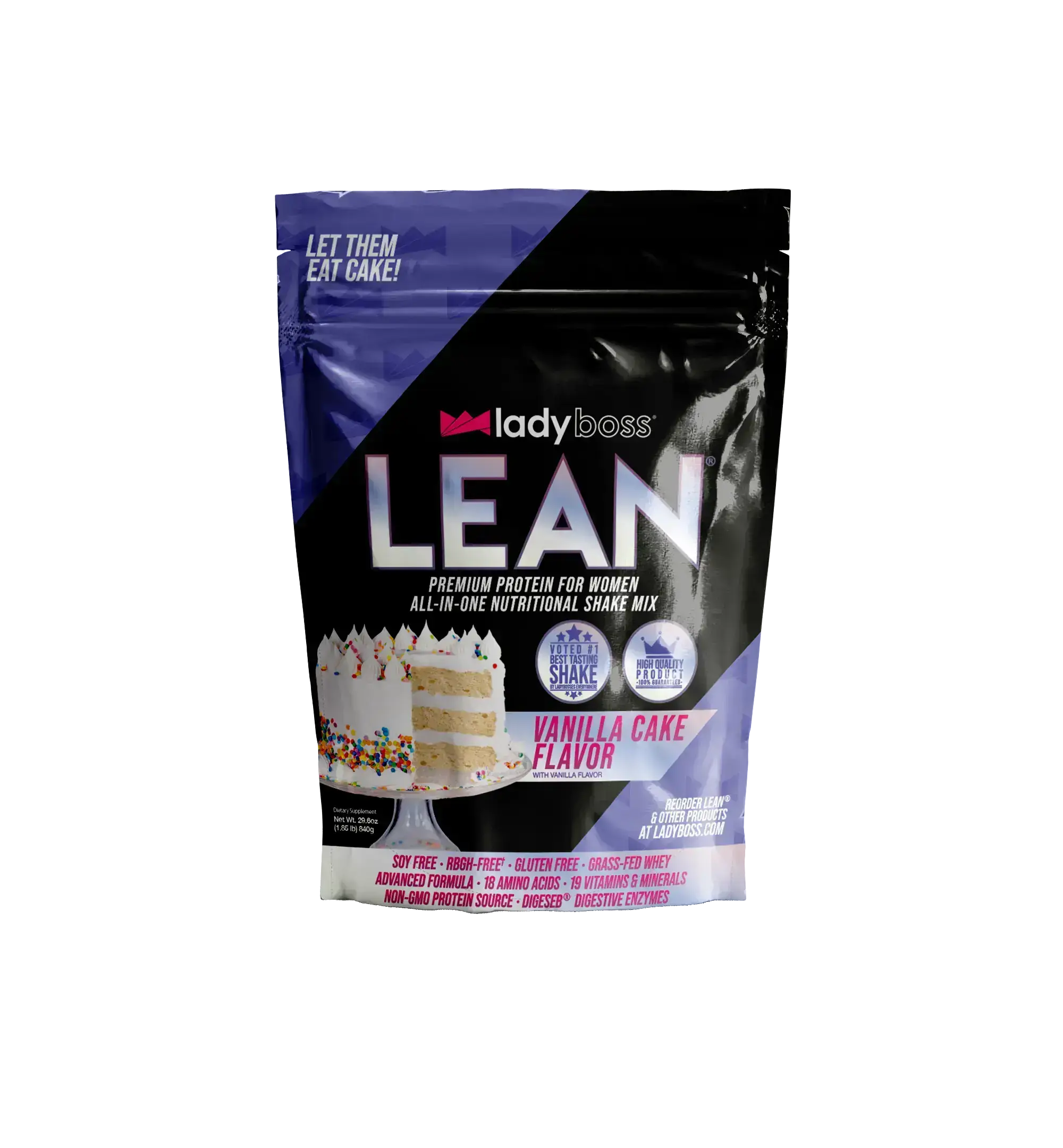 Vanilla Cake LEAN Protein with 18 Vitamins & Minerals for Women