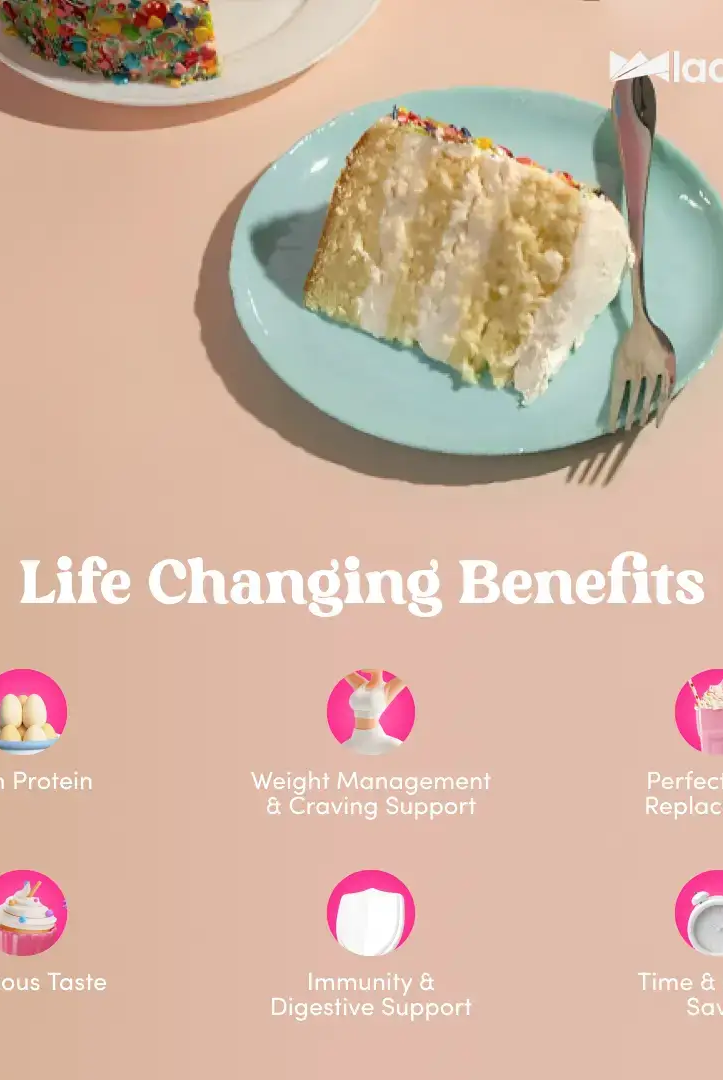 Vanilla Cake LEAN Protein with 18 Vitamins & Minerals for Women