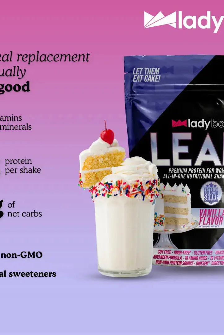 Vanilla Cake LEAN Protein with 18 Vitamins & Minerals for Women