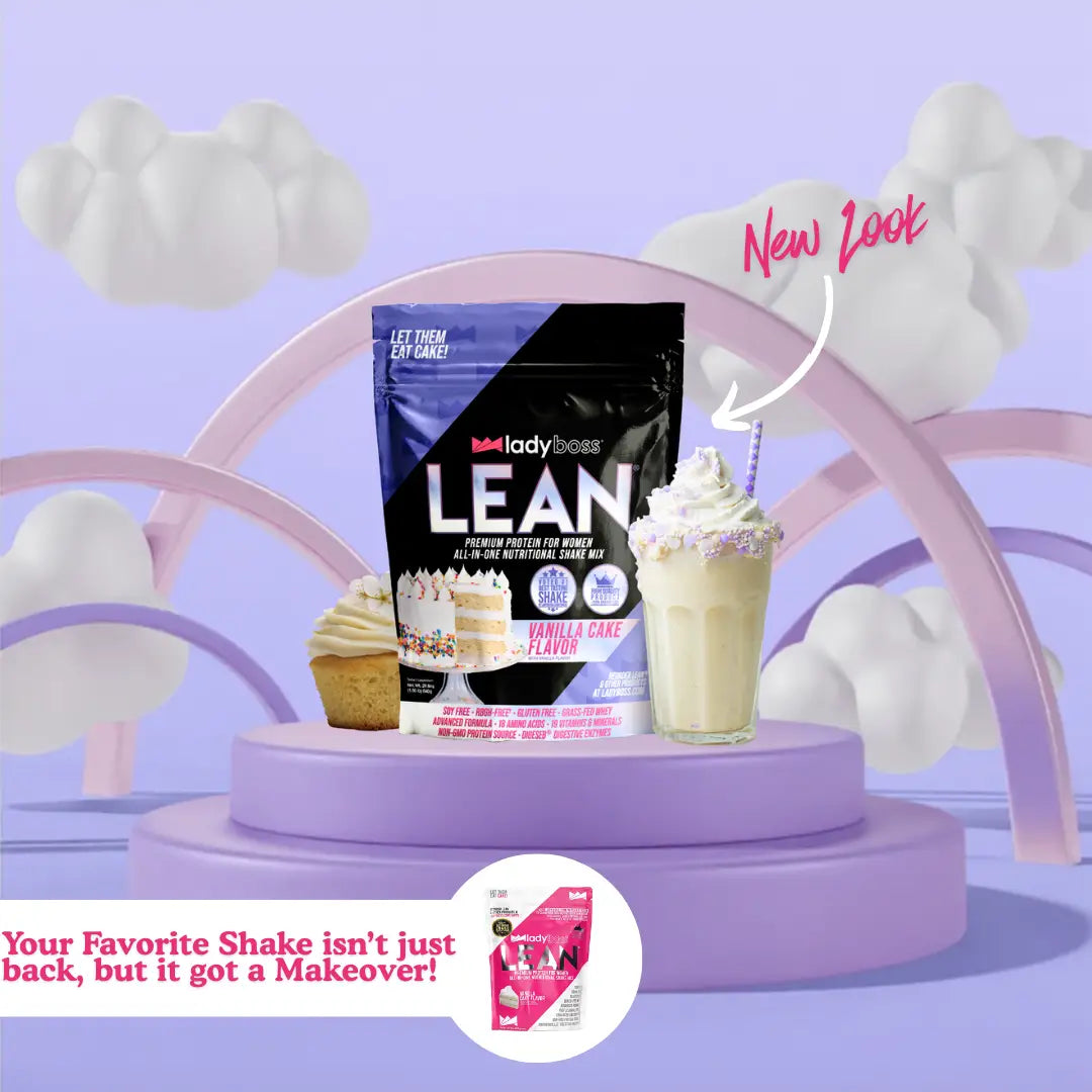 Vanilla Cake LEAN Protein with 18 Vitamins & Minerals for Women
