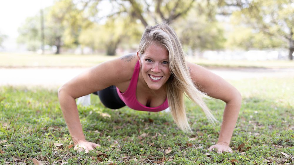 LadyBoss member training outdoors
