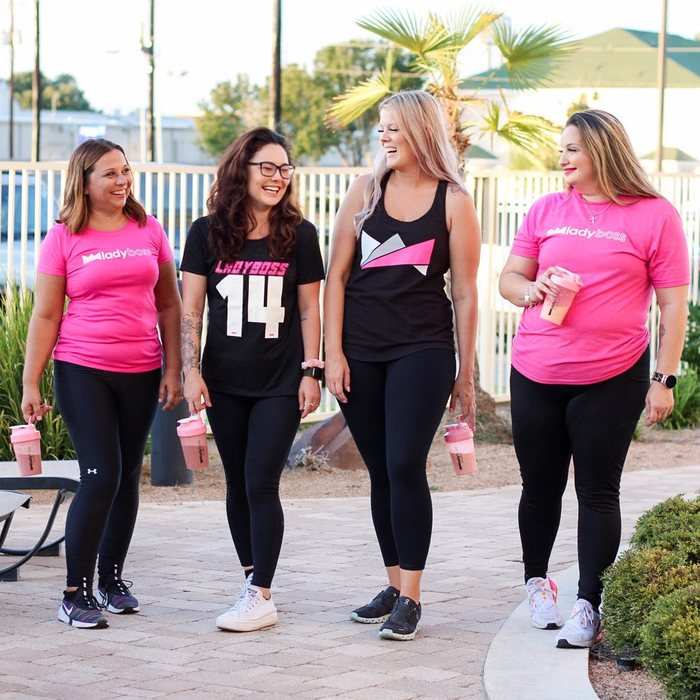 LadyBoss community members walking together