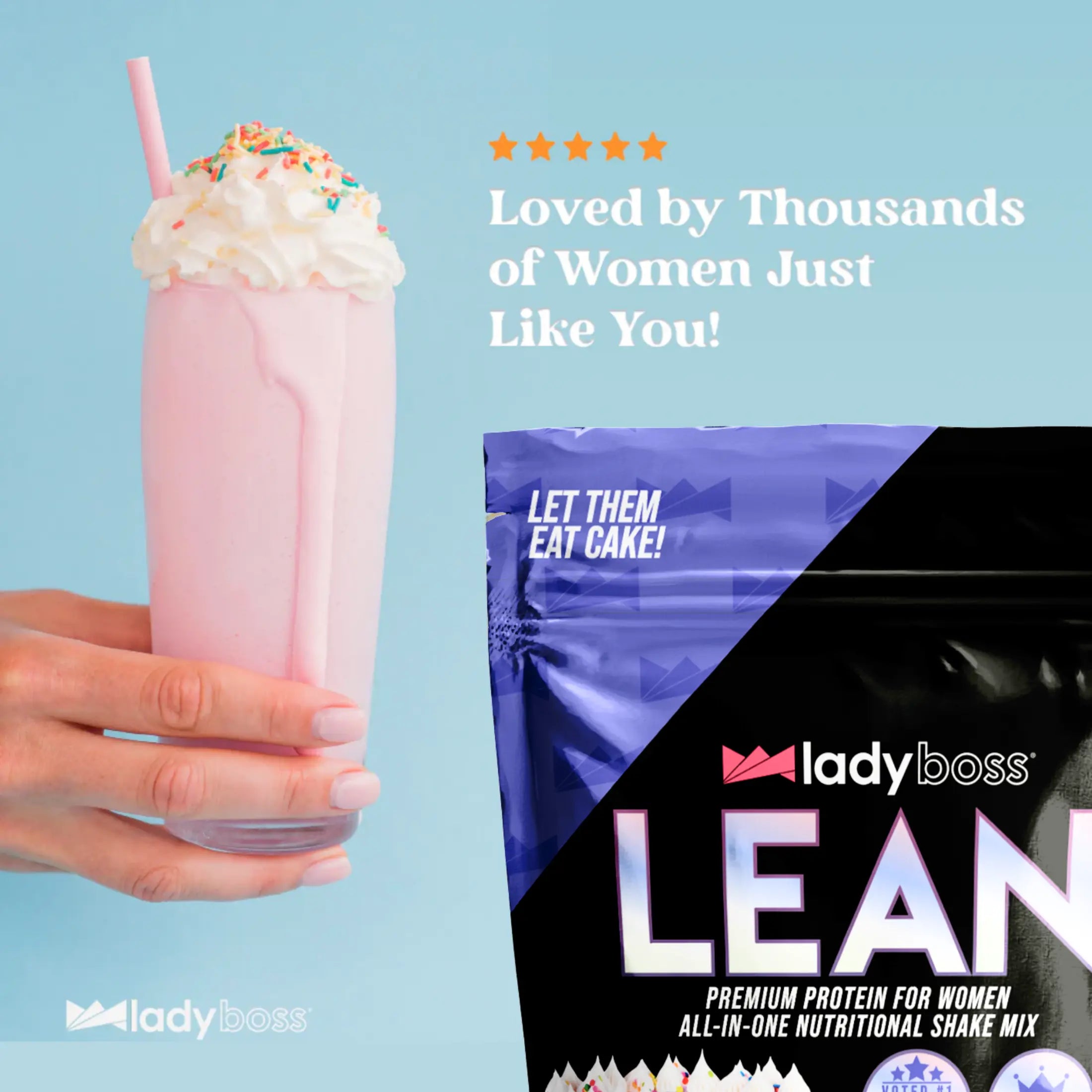 LEAN Protein Vanilla Cake LadyBoss