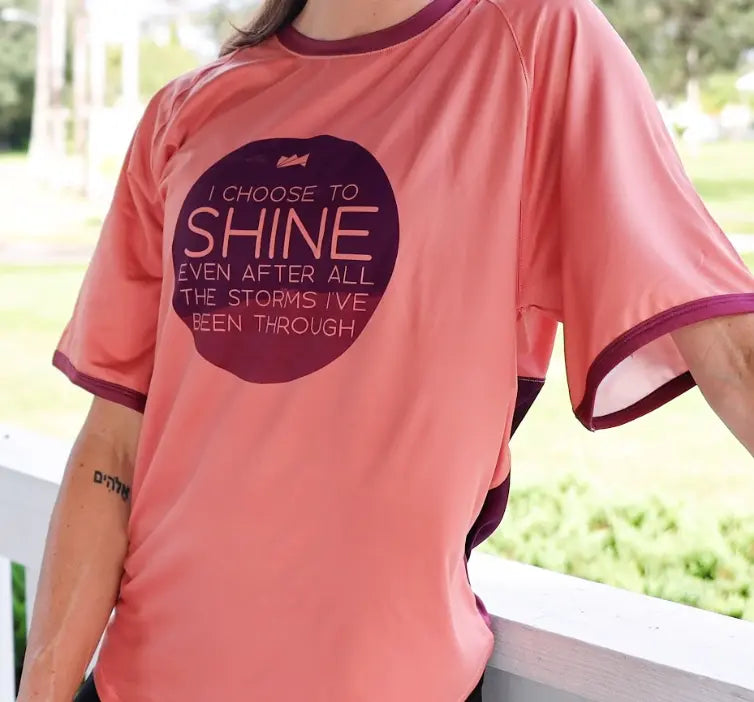 Choose to Shine Tie-Back Slouchy Tee LadyBoss