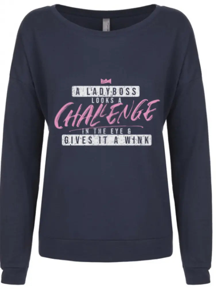 Gives It a Wink Long Sleeve Shirt LadyBoss