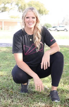 LadyBoss Vintage Crown Tee – Washed Black LadyBoss