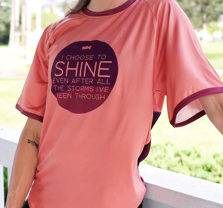 Choose to Shine Tie-Back Slouchy Tee - LadyBoss