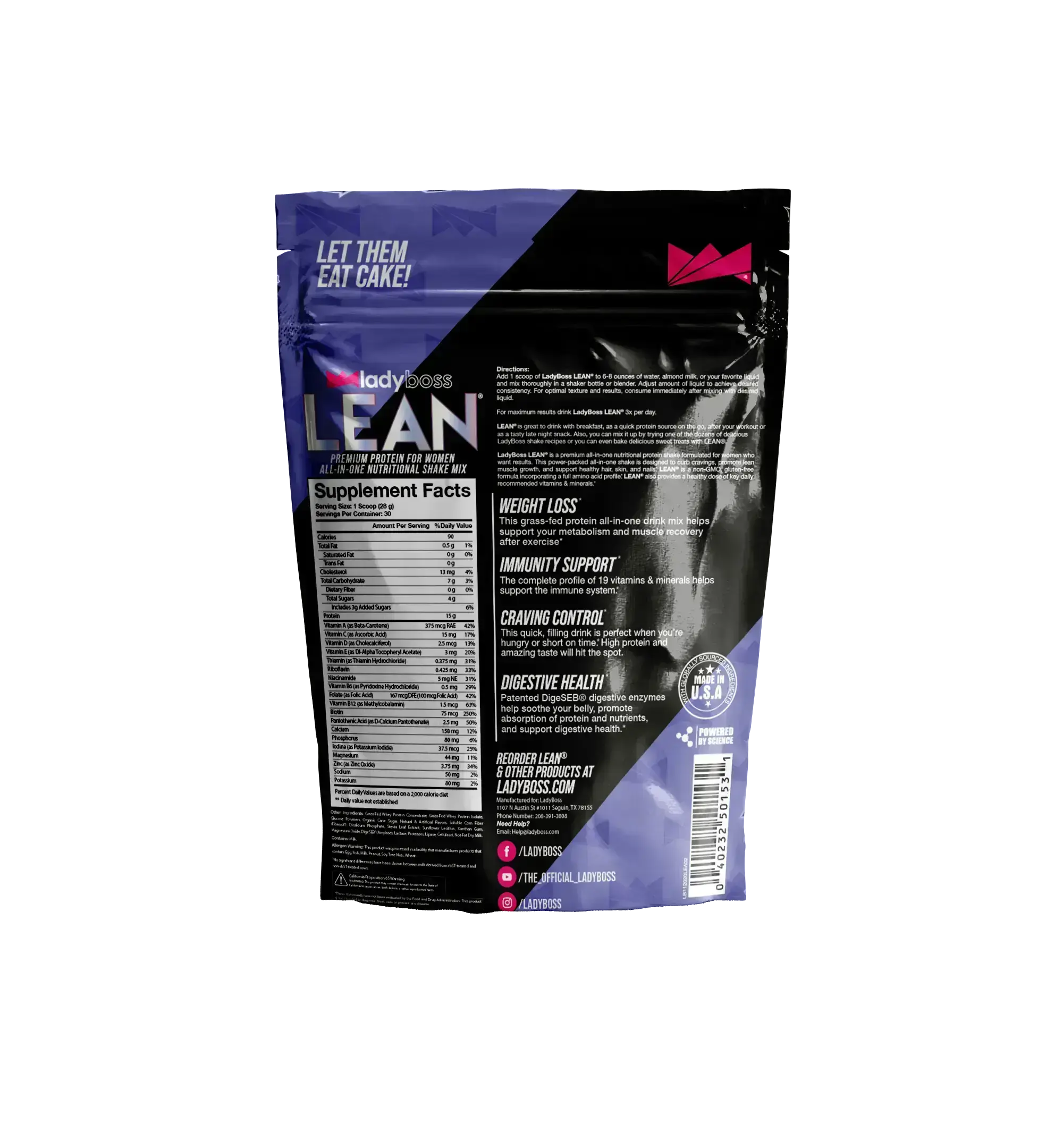 Vanilla Cake LEAN LadyBoss